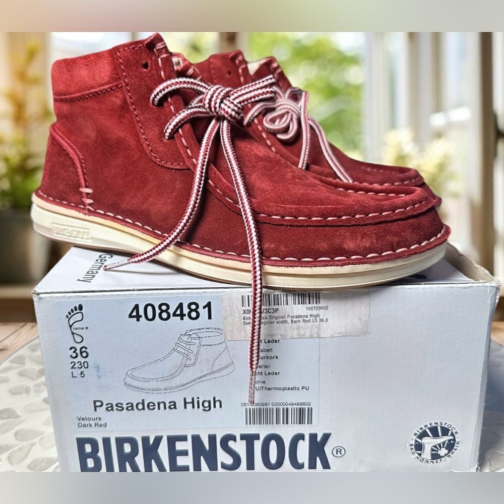 BIRKENSTOCK Leather Pasadena High Ankle Booties Chukkas EU 36 Womens 5 NIB - Picture 7 of 11
